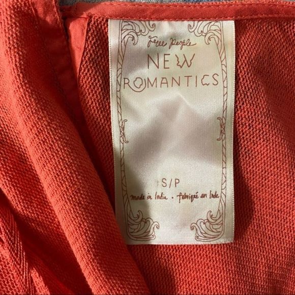New Romantics FP Size Small Byzantine Dreams Tunic Top Coral Knitted Oversize - Picture 4 of 14